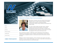 Tablet Screenshot of nancywest.net